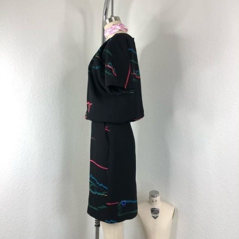 & Other Stories Oil Spill Dress Pencil Color Spill - Picture 3 of 10